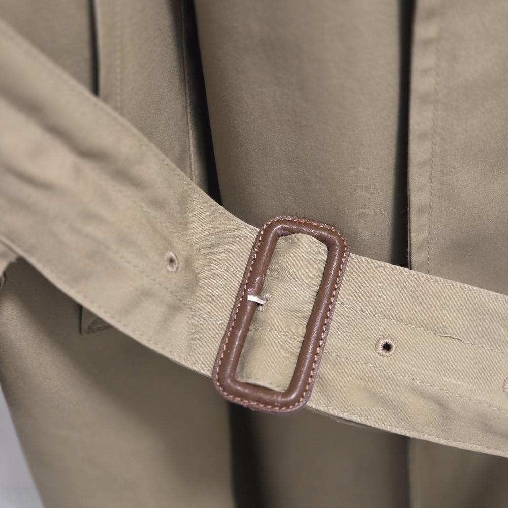 Vintage Late 80s-Early 90s Brooks Brothers Trench Coat w/ Zip In Wool Liner - Picture 6 of 11